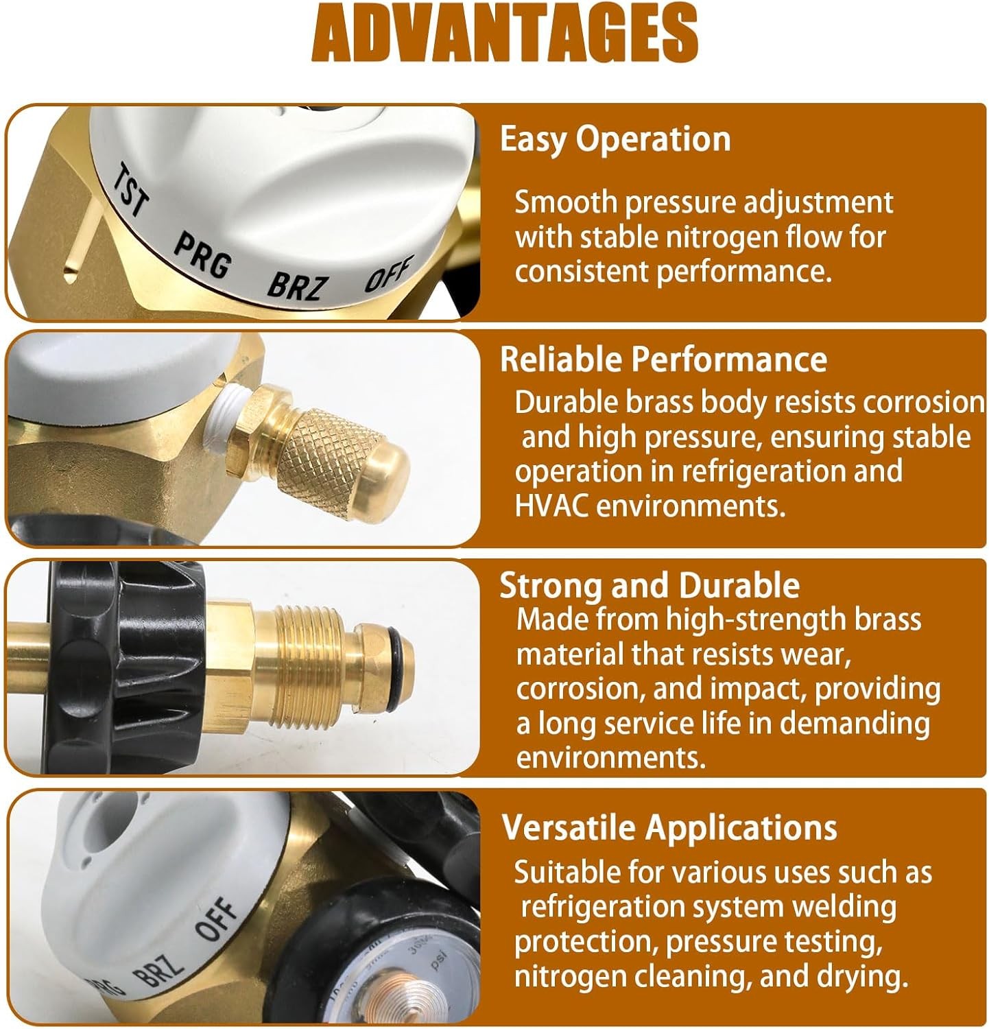 500psi Nitrogen Regulator for Leak Testing VN-500
