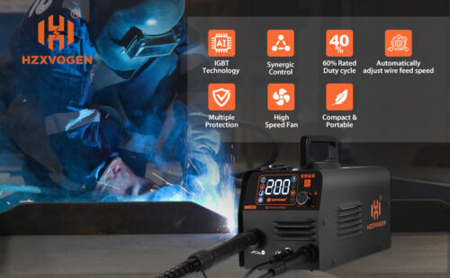 HZXVOGEN HVM200 Digital Display ARC Welding Machine 110V Small Portable Welder
