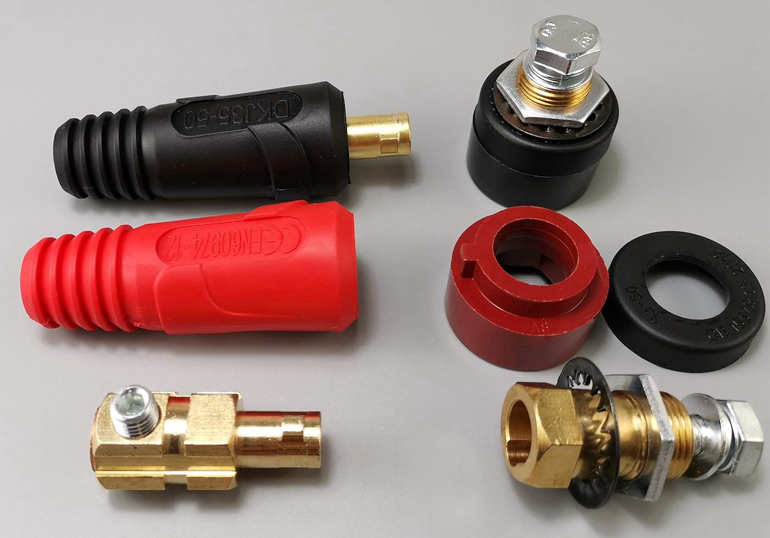 RIVERWELD TIG Welding Cable Panel Connector Plug & Socket Set DKJ35-50 & DKZ35-5