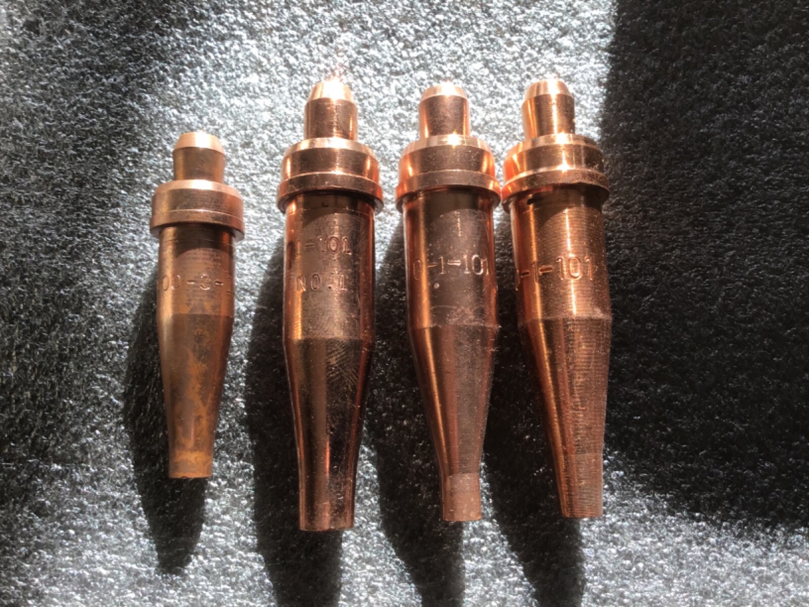 000-3-101, 1-101, 0-1-101 Acetylene Cutting Torch Tips Fits Victor Torch New