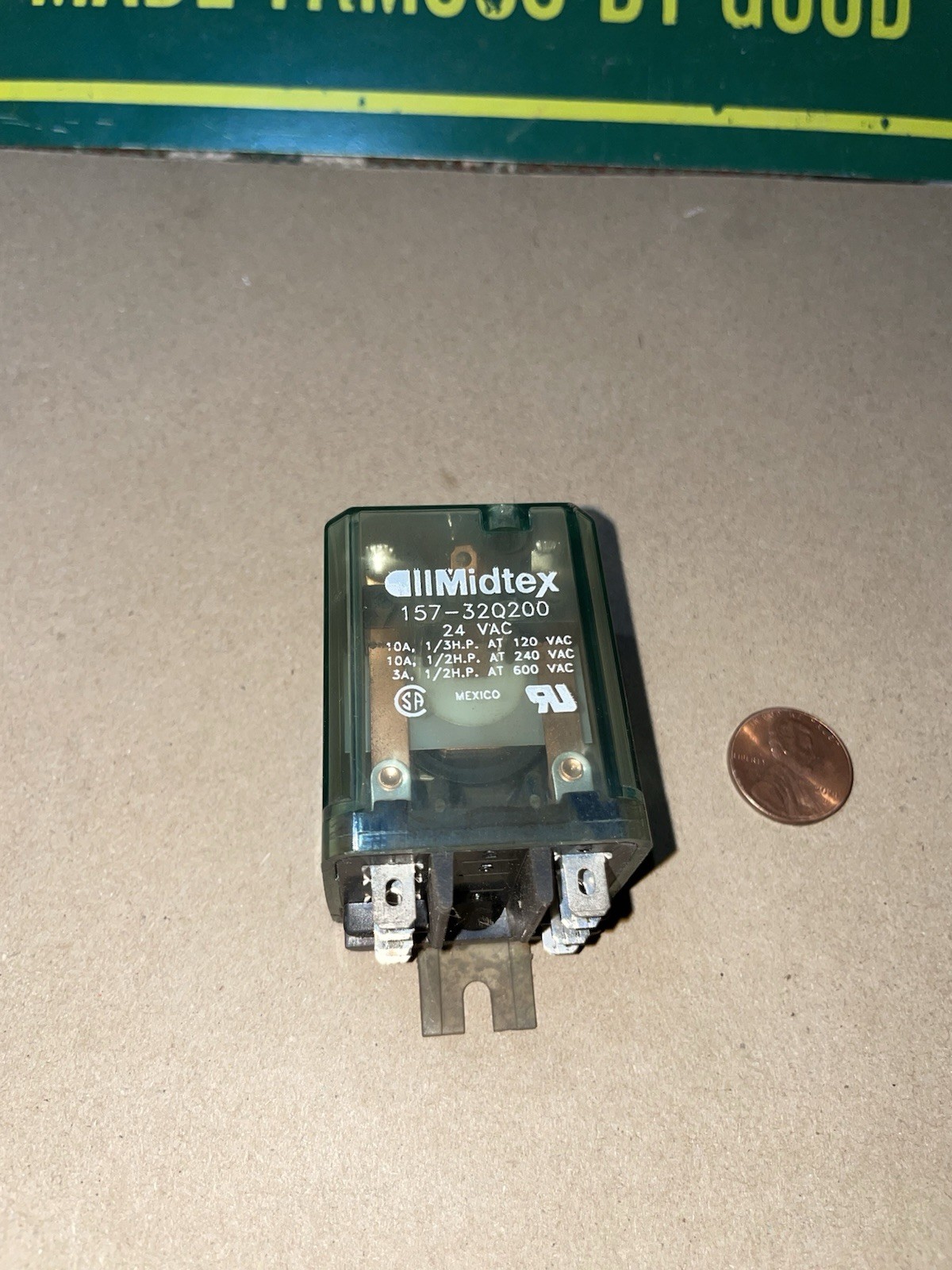 Miller 006393 Relay , 24 VAC DPDT 10A/120vac