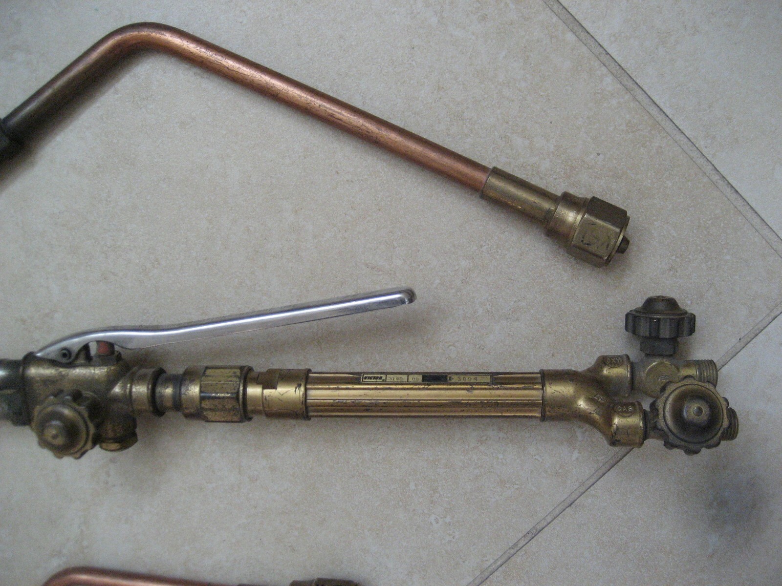 complete torch set Victor , handle, torch, tip and rosebud