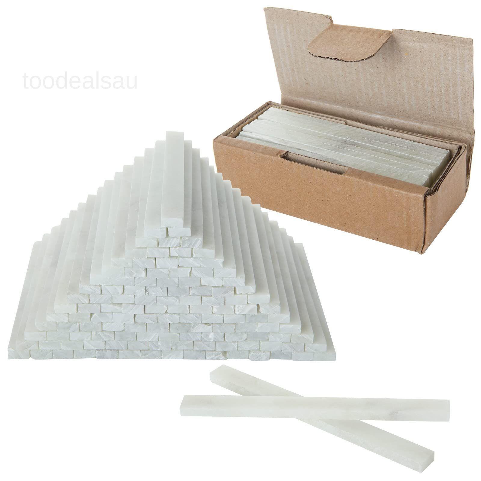 108Pcs Soapstone Pen, Flat White 1 Count (Pack of 108)