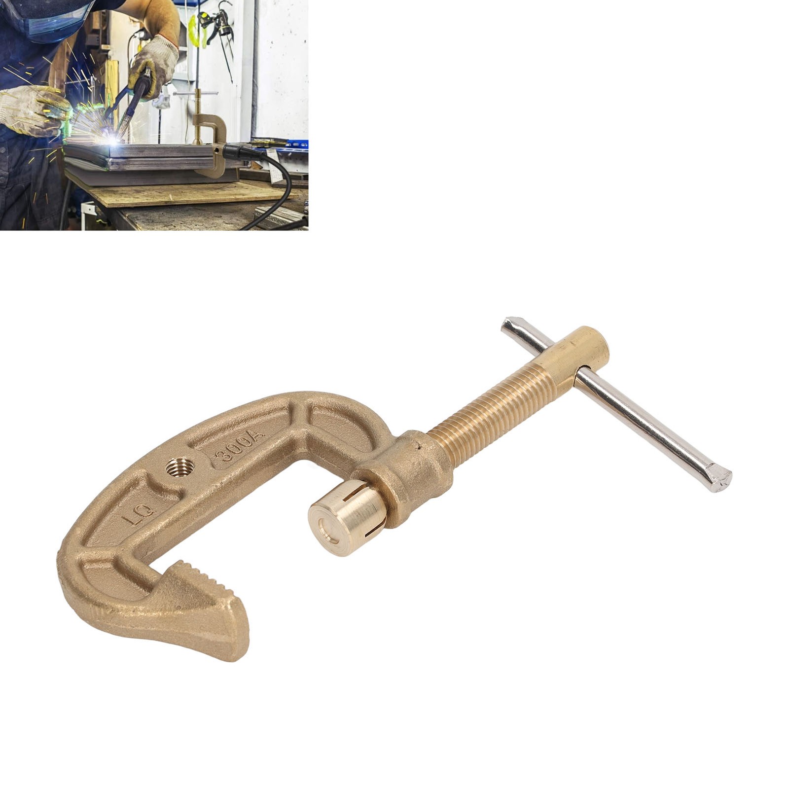 Welding Ground Clamp Brass G-Style For Good Conductivity (300A)