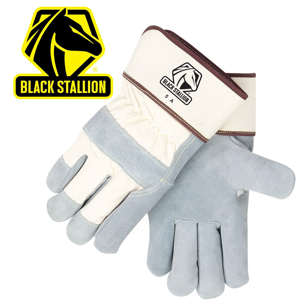 Black Stallion 5AXL, X-Large – Rugged Split Cowhide Work Glove