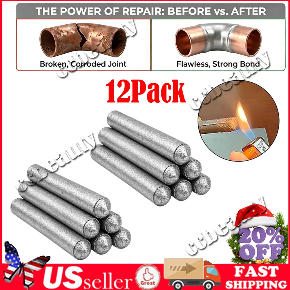 12 Pack Low-Temperature Universal Welding Rods for Metal—Melt Easily New