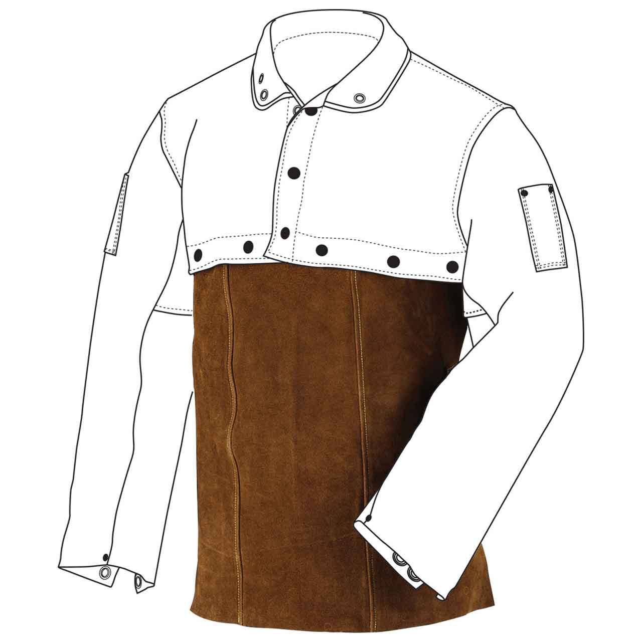 Black Stallion 14WB 14″ Side Split Cowhide Bib