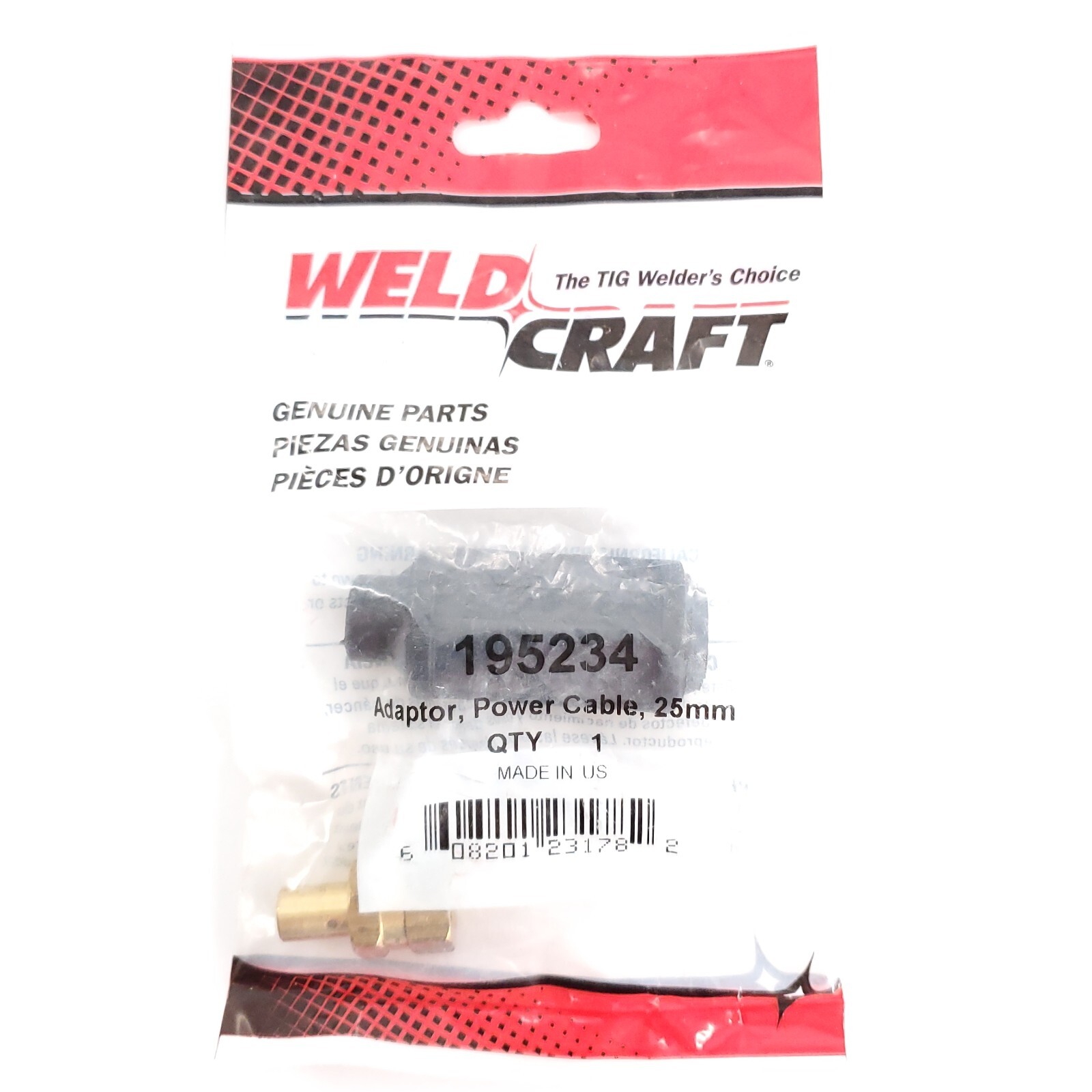 Weldcraft 195234 Adapter, Power Cable, 25mm