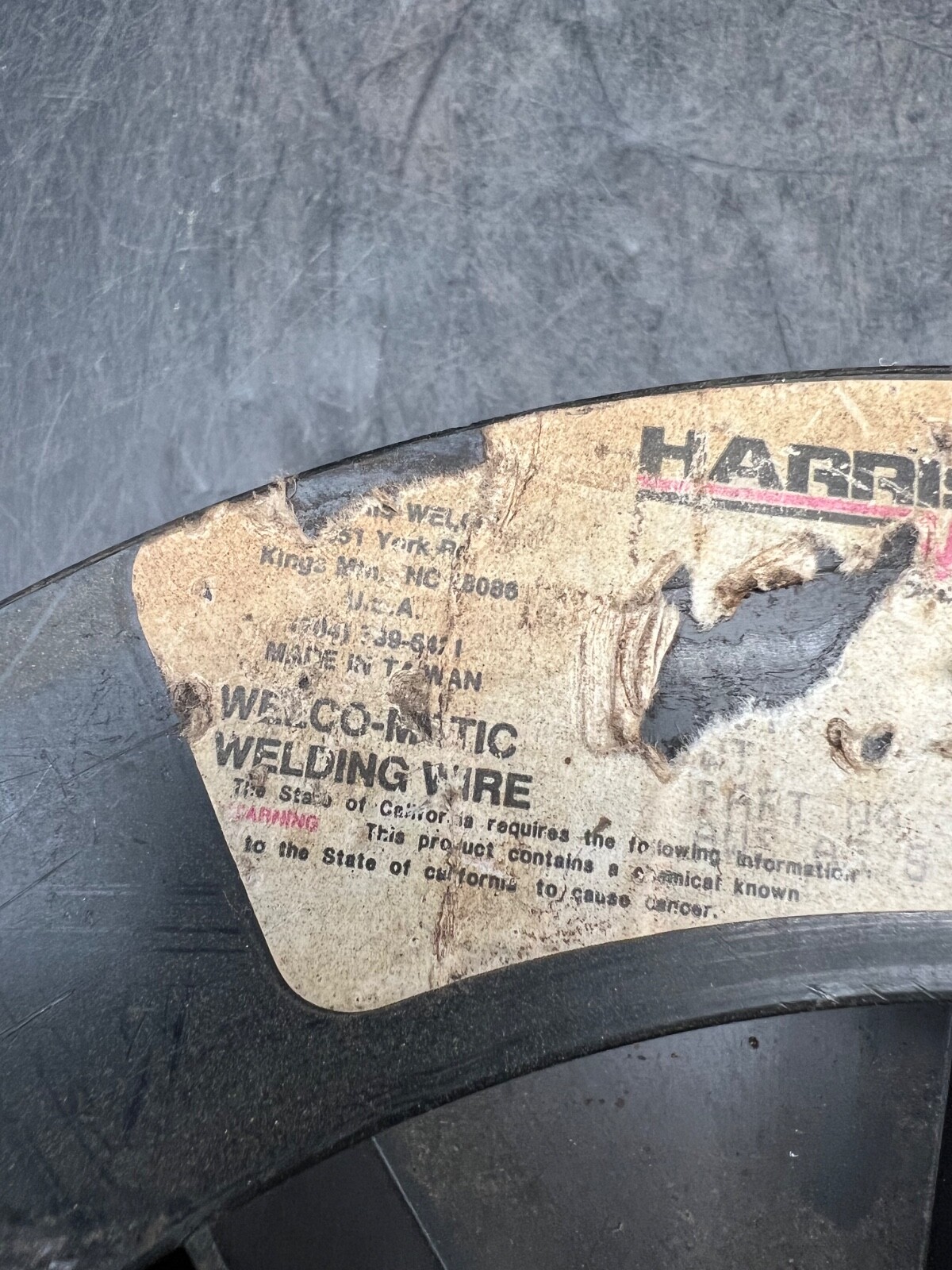 Harris Welco-Matic Welding Wire Spool Aluminum Alloy 39400 718 Heat 97097 1/16″