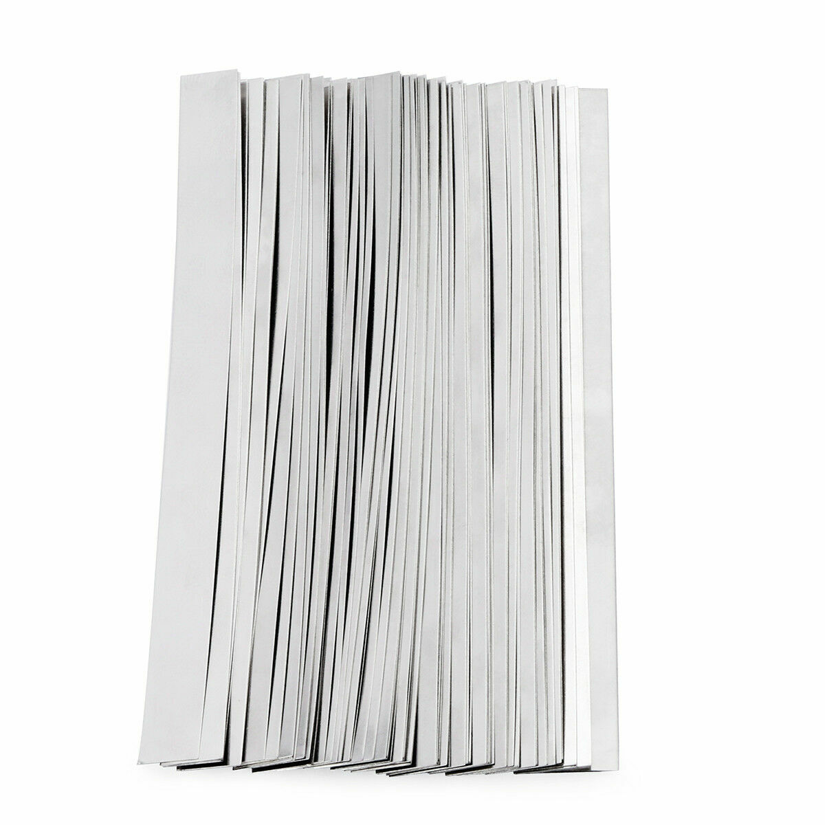 Nickel Coated Strips 0.1x8x100mm Soldering Tab Strip for Battery, 50 Pcs