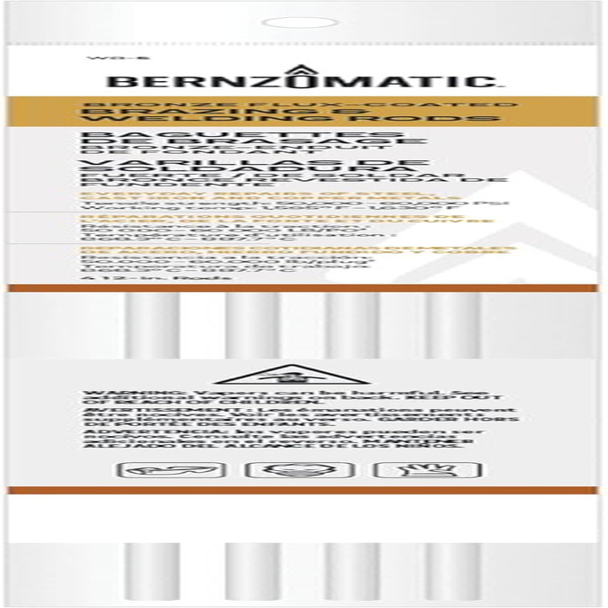 ® Bronze Flux-Coated Brazing and Welding Rods – Four 12 Inch Rods for Everyday R