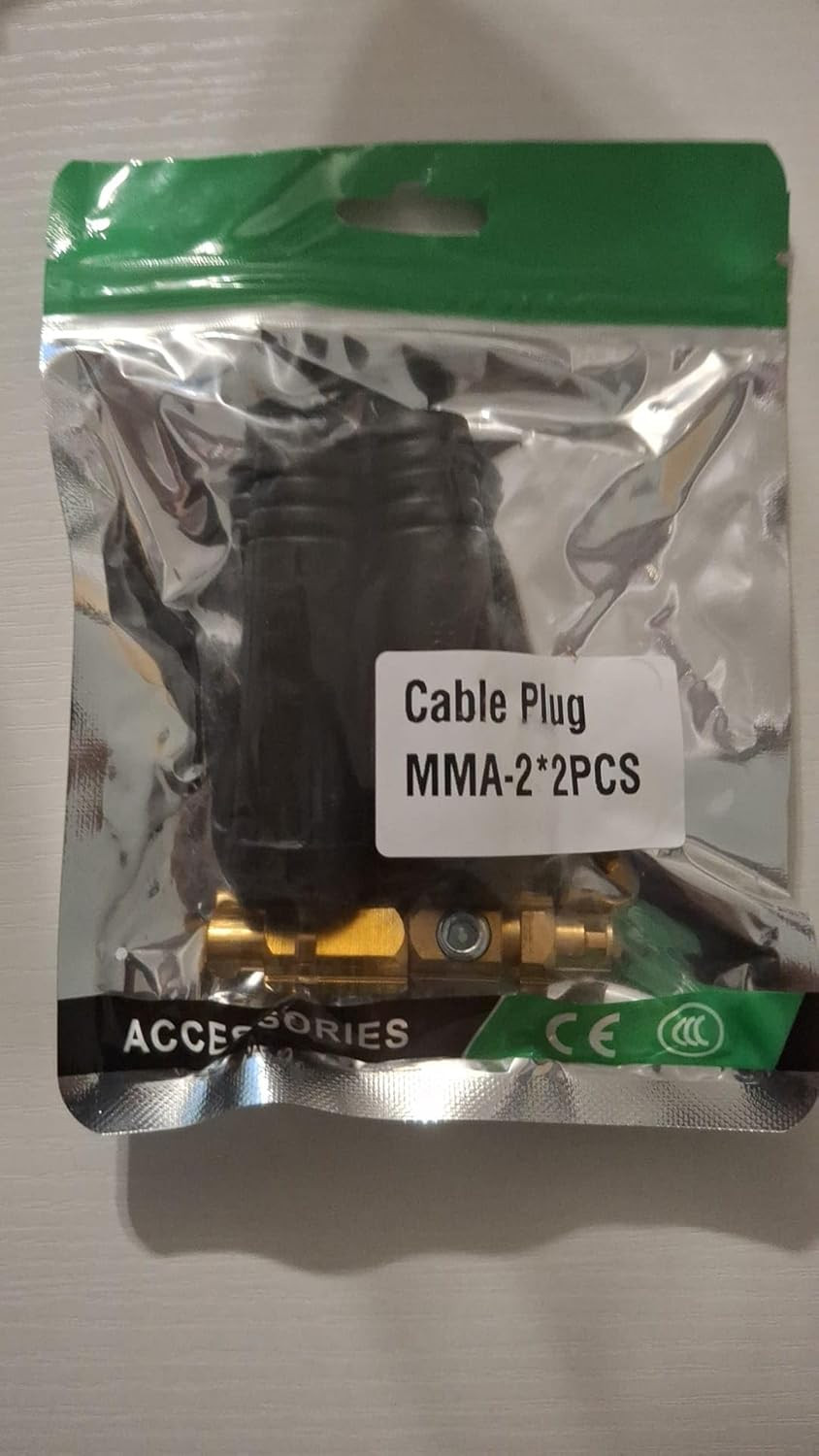 Welding TIG Cable Panel Connector-Plug Black DKJ10-25 200Amp Dinse Quick Fitt…