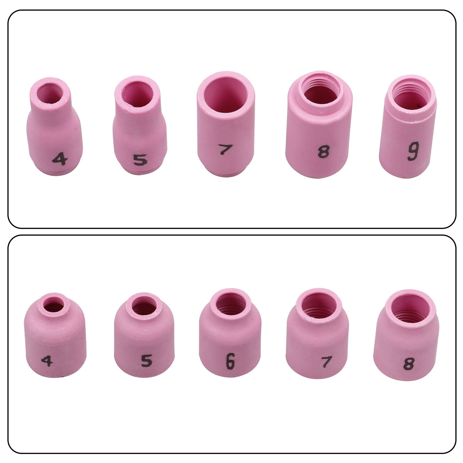 TIG Welding Torch Kit 90 Pcs – Alumina Nozzle, Collets, Stubby Gas Lens