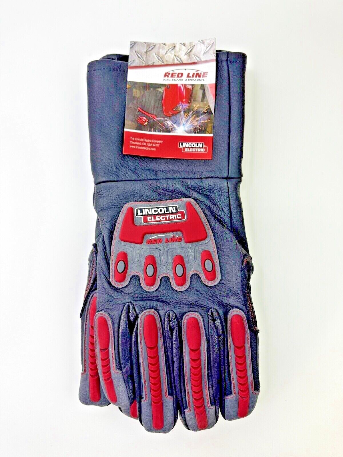 Lincoln Electric K3109-2XL/XL/L/M Full Leather Steel Worker Gloves