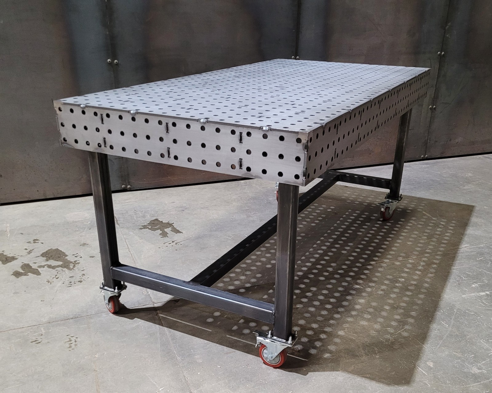 30×80″ Welding Fabrication Table 2.5×6.6ft Fully Welded Fixture Laser Cut in USA