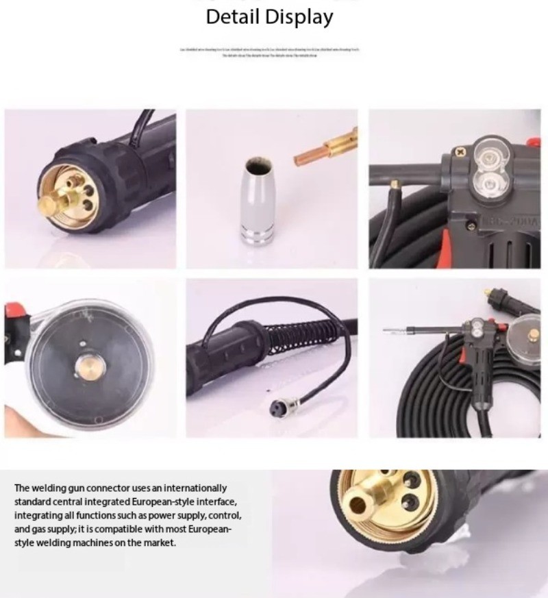 Drawing Torch for Welding Machine European Style Interface Welding Torch