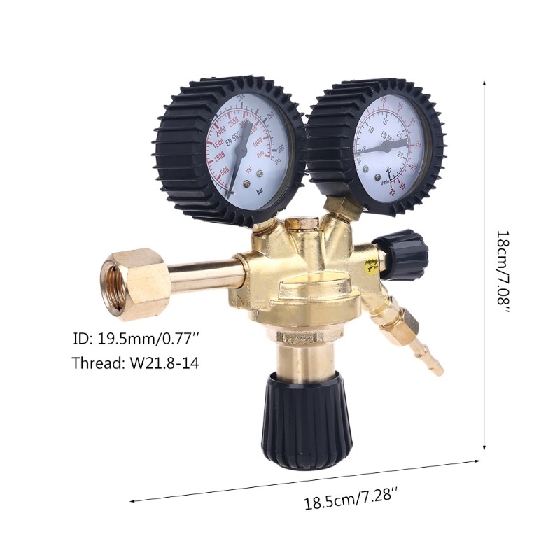 Argon CO2 Regulators Gauges Gas Welding Regulator Easy Installation for Argon