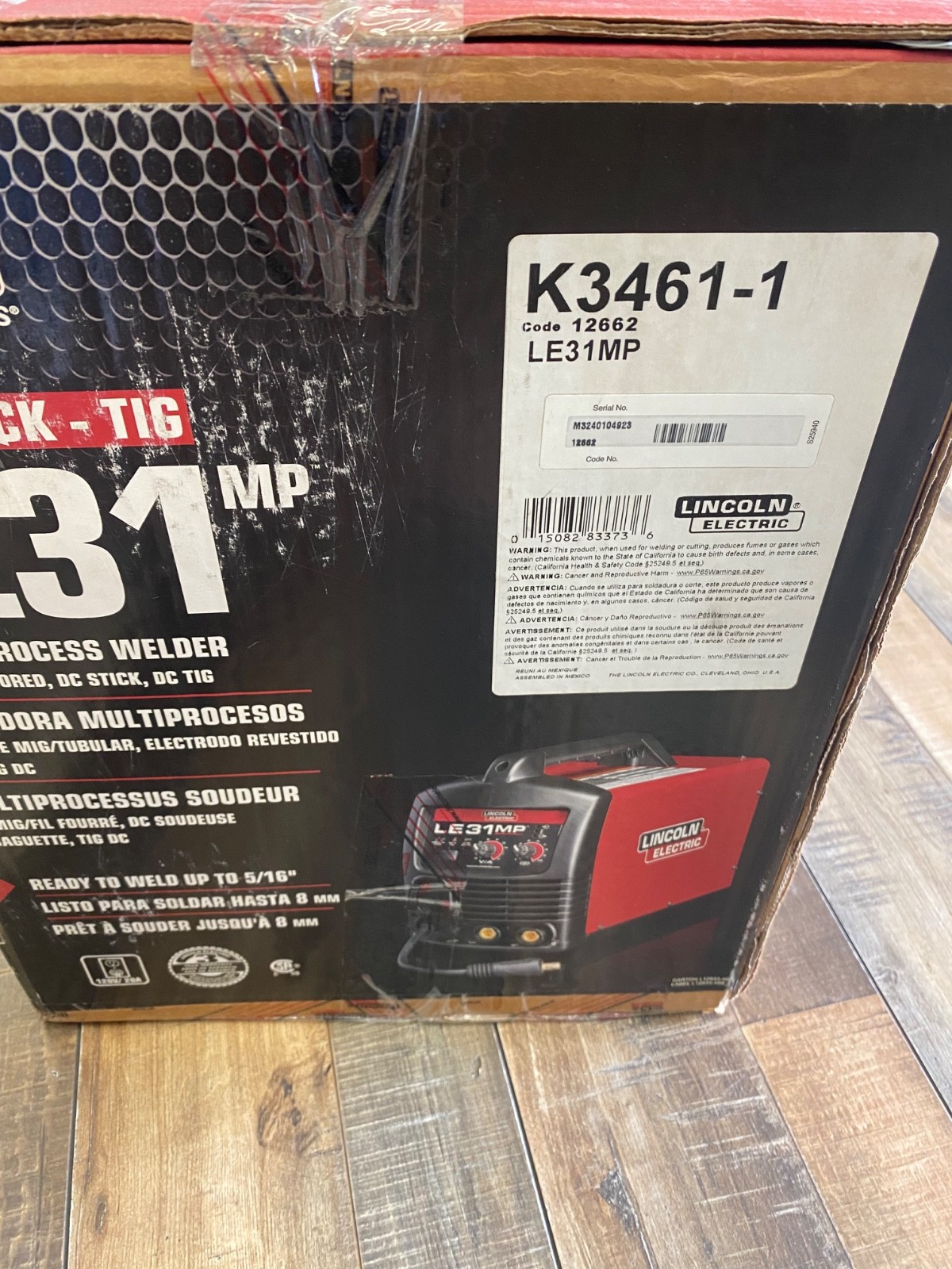 Lincoln Electric LE31MP Multi-Process Welder – Black/Red (K3461-1)
