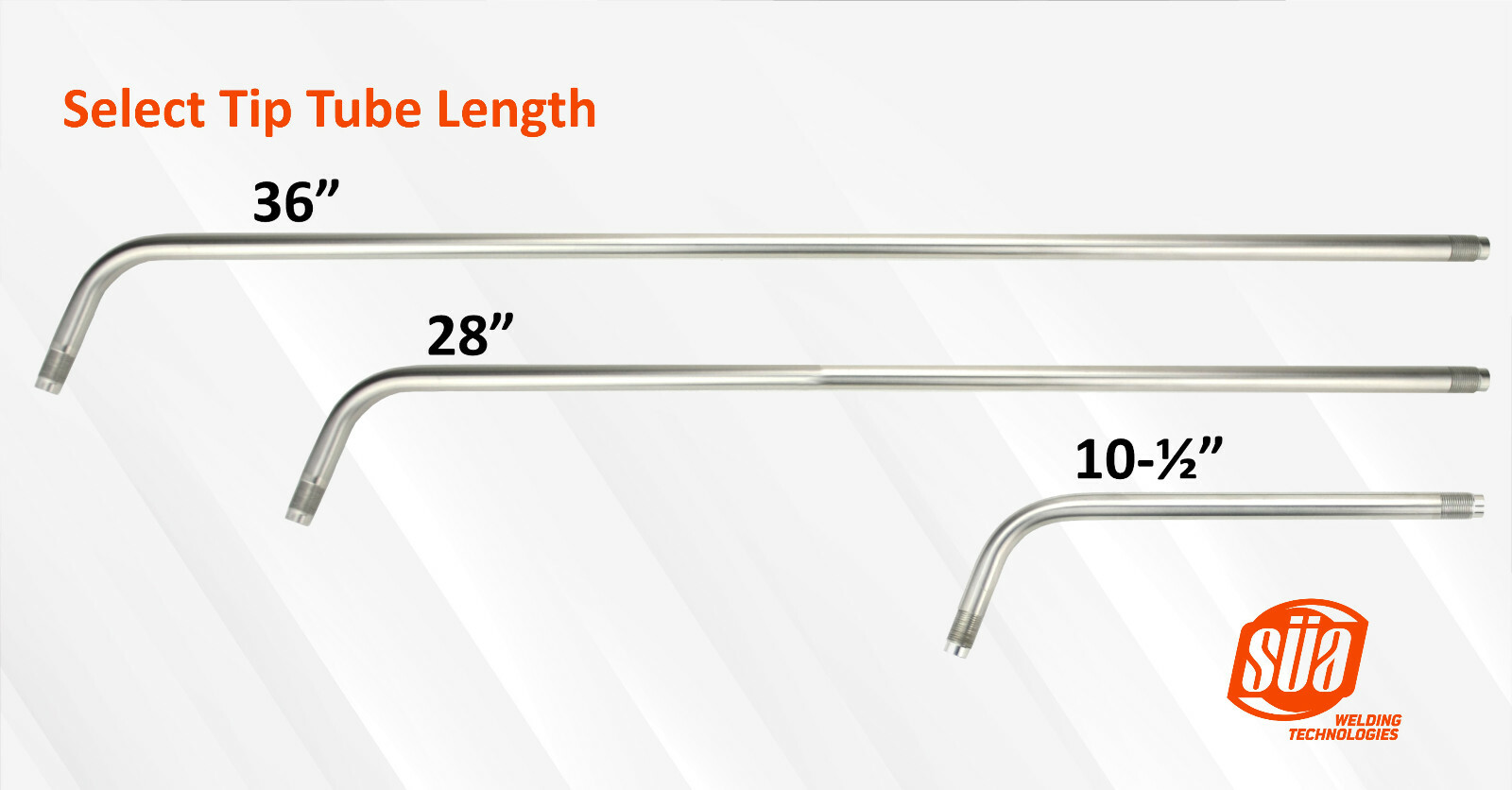 Heating Tip/Rosebud Tube Model: 2393, 60° Angle, Thread: 1/2″ – 25(M), All Sizes