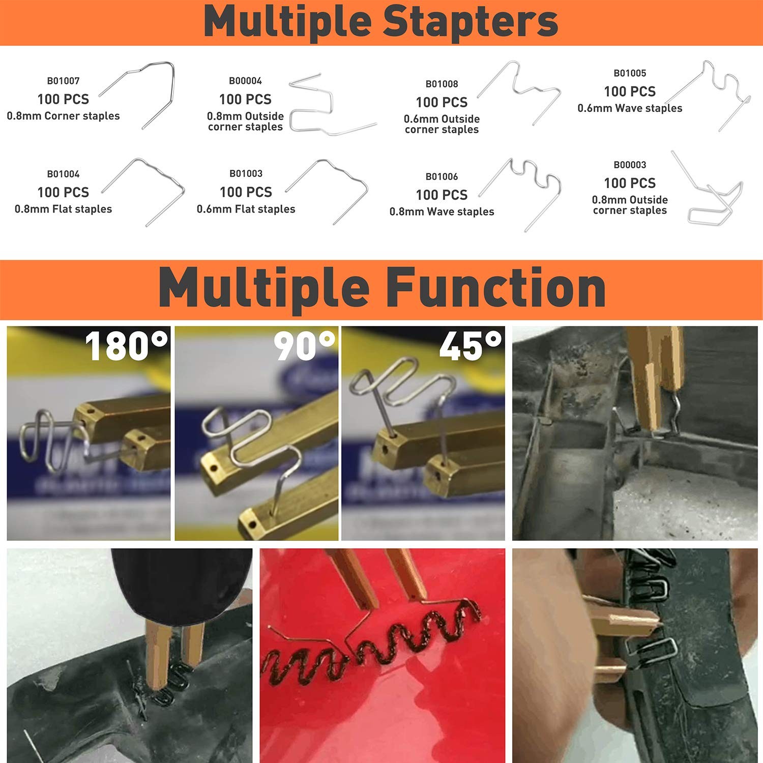 Repair Machine Kit Plastic Welder 5 Level Hot Stapler Bumper 110V Storage Tool