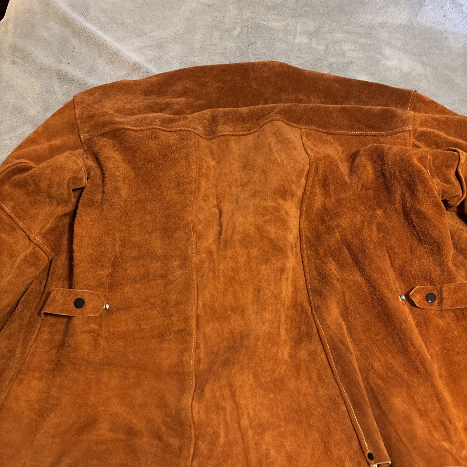 Suede Leather 5XL Welding Jacket Flame Resistant Heavy Duty