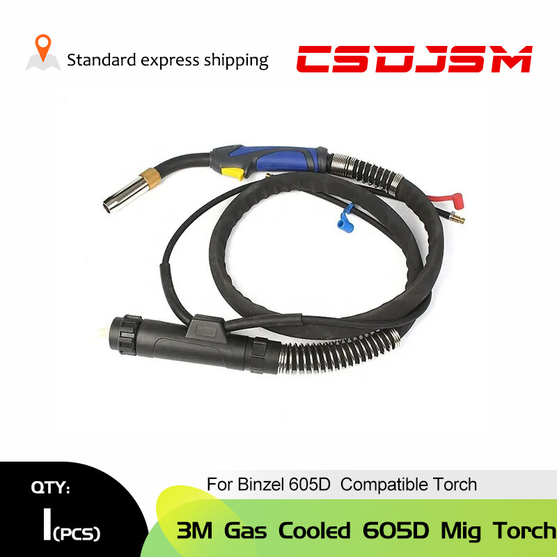 CSDJSM 1pcs 3m/5m 605D Water Cooled Mig Welding Torch Gun For Binzel Type