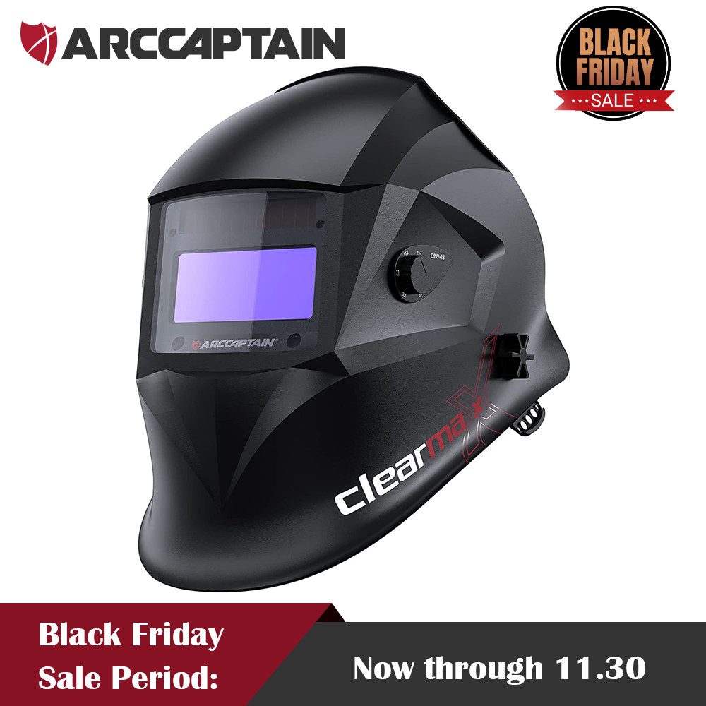 Large View Area Welder Helmet Auto-Darkening Welding 1/1/1/1 Top Optical Clarity