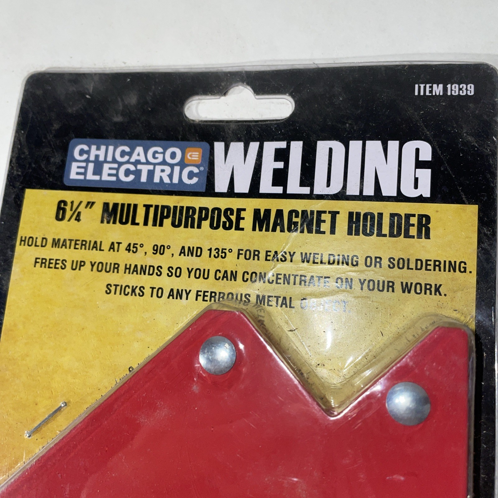 Lot of 2 Chicago Electric Welding 6-1/4″ Multipurpose Magnet Holders