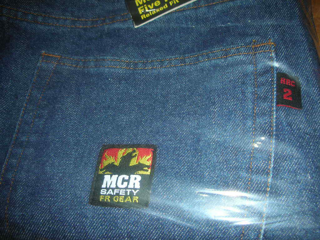 MCR SAFETY P1D4432 Flame Resistant Denim Work Jeans w/ Max Comfort 44×36, NOS