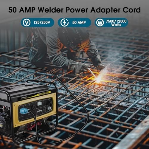 30 Amp to 50 Amp Welder Adapter Cord, L14-30P to 6-50R, 10ft Heavy Duty 10 AWG