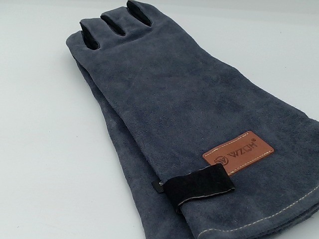14 Inches,932℉,RAPICCA Leather Welding Gloves Small (Pack Of 1), Black-gray