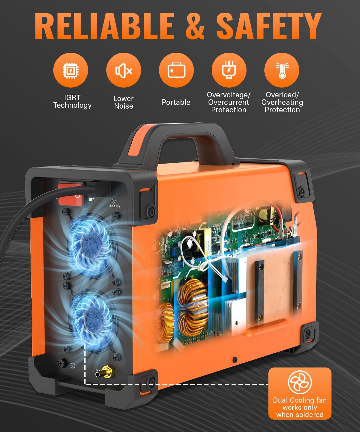 6 in1 220V 200Amp AC/DC HF Pulse TIG Stick Welder 2T/4T Aluminum Welding +Helmet
