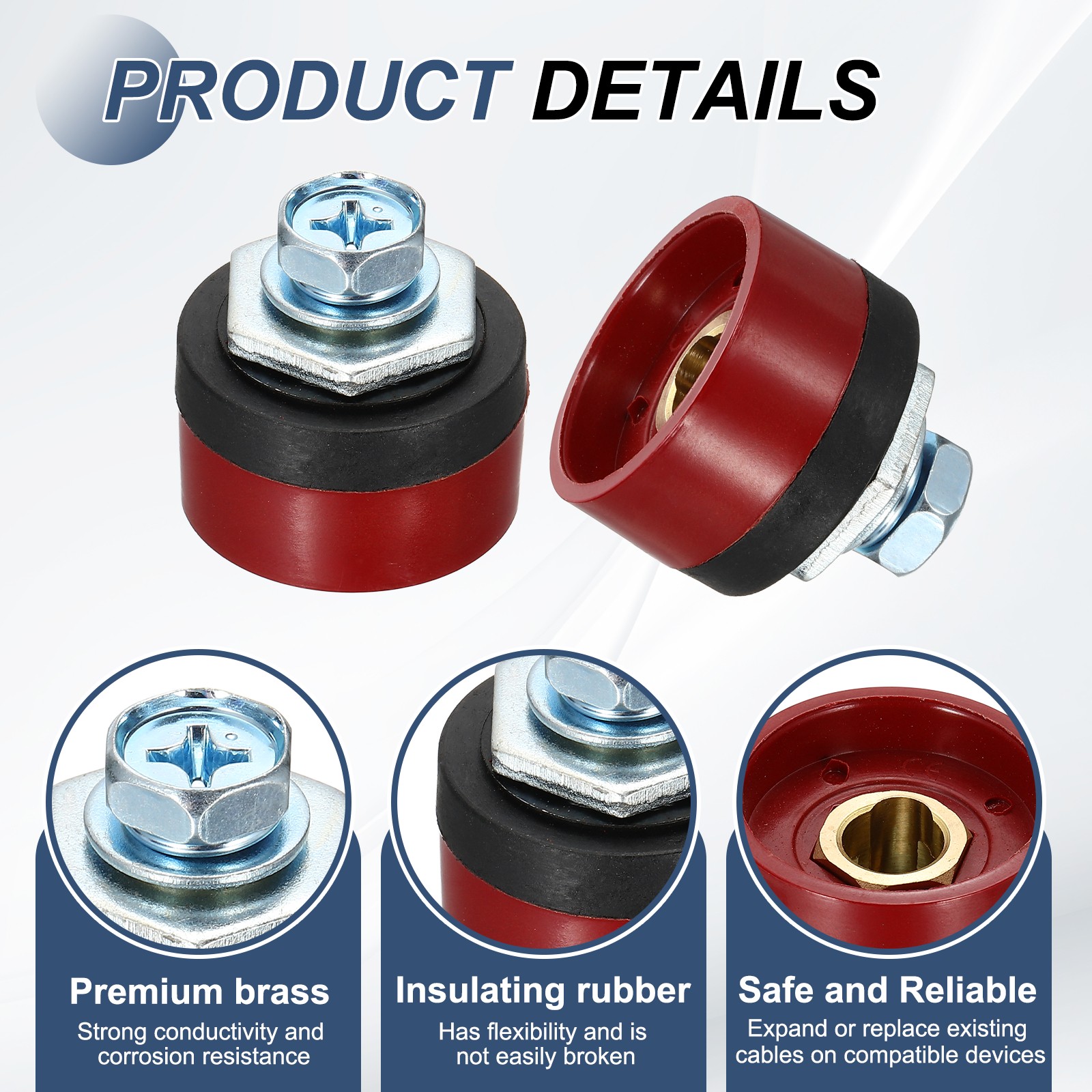Welding Cables Panel Connector Socket DKJ10-25 Red