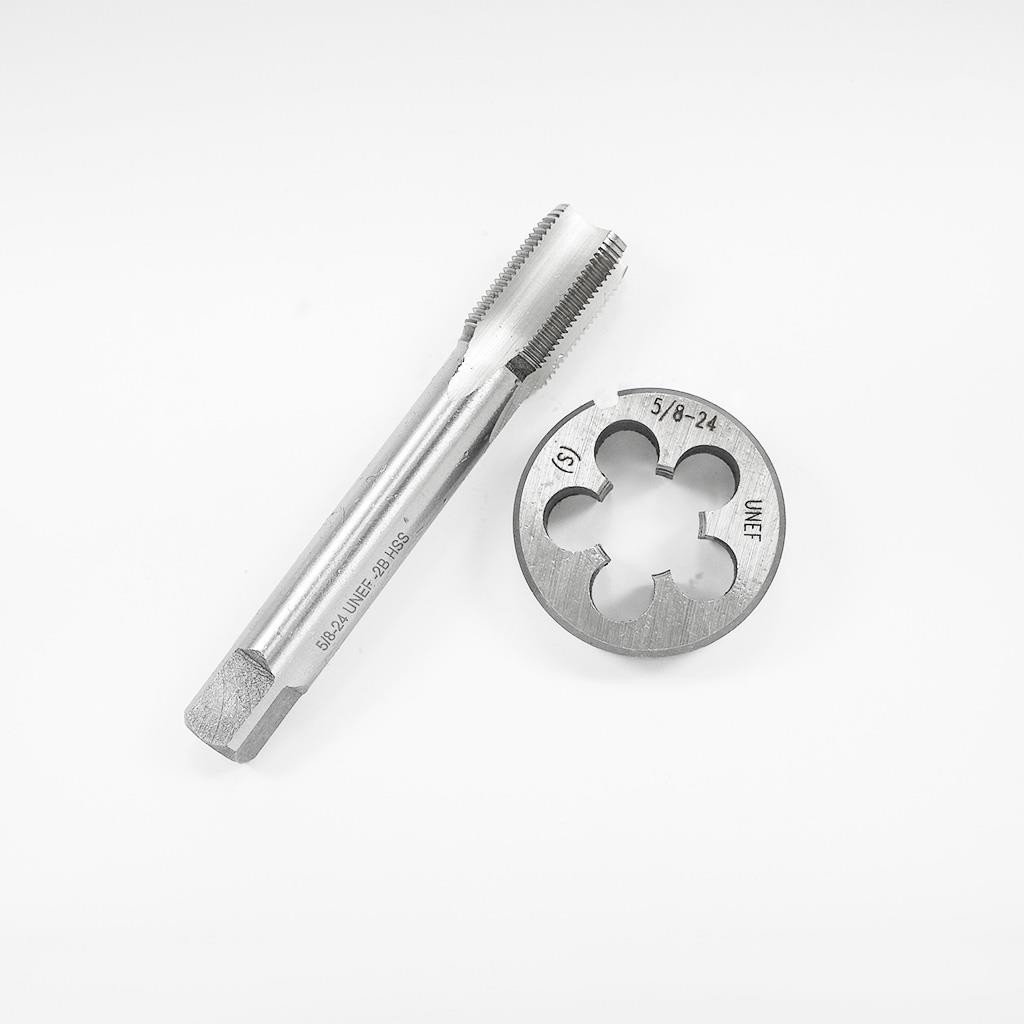 KLOT 1/2-28 5/8-24 UNEF Set of Tap+Die Right Hand Threading HSS&Carbon Steel