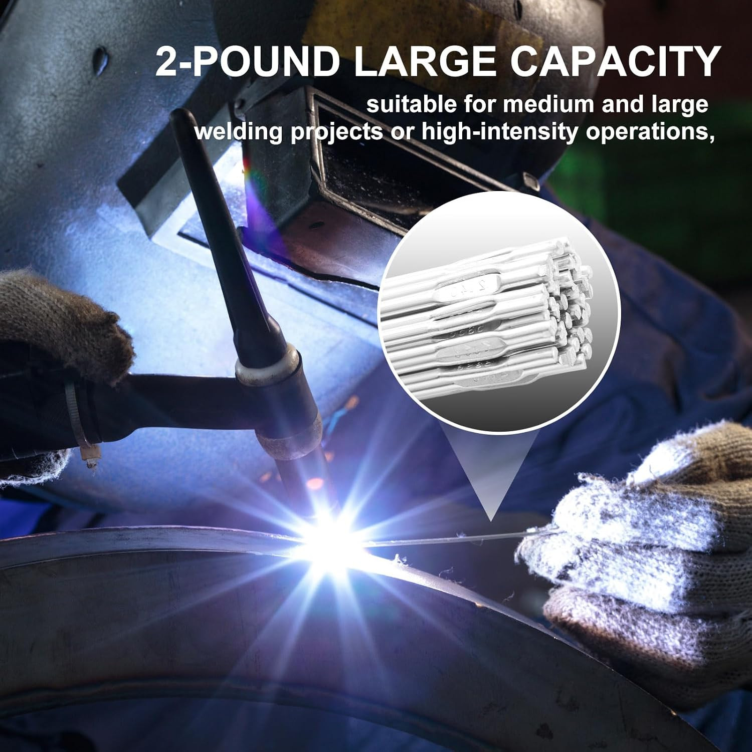 2 Lb Aluminum Tig Welding Rods ER5356 3/32″ X 39″, Aluminum Welding Wire Filler