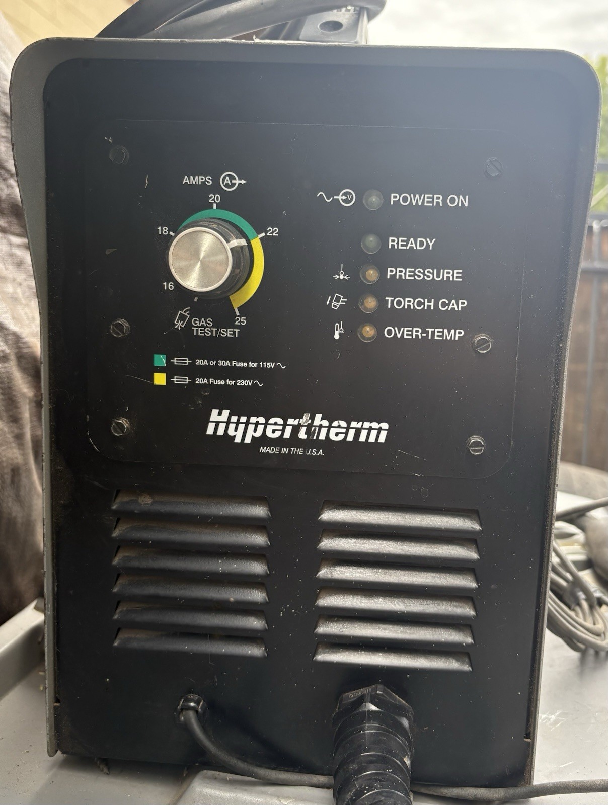 Hypertherm Powermax 380 Dual-Voltage 27A Portable Plasma Cutter – Used