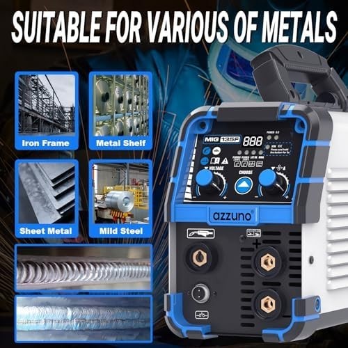 3 In 1 MIG Welder FLUX MIG/ARC/LIFT TIG 135A Multi 110V Welding Machine 110V
