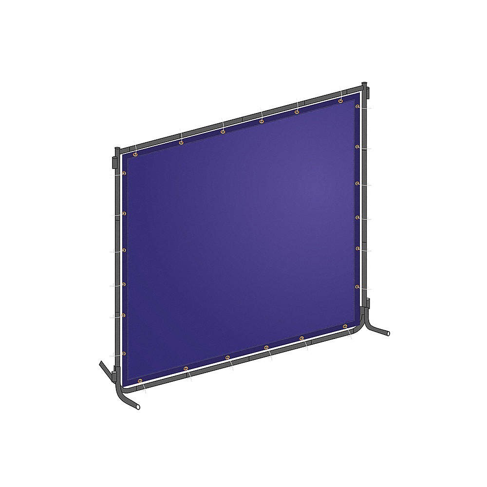 GRAINGER APPROVED 22RN79 Welding Screen, 6 ft H, 8 ft W, Blue 22RN79