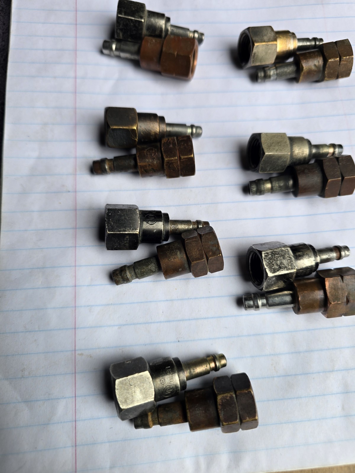 7 Pair Of Cutting Torch Quick Connects Oxygen – Acetylene