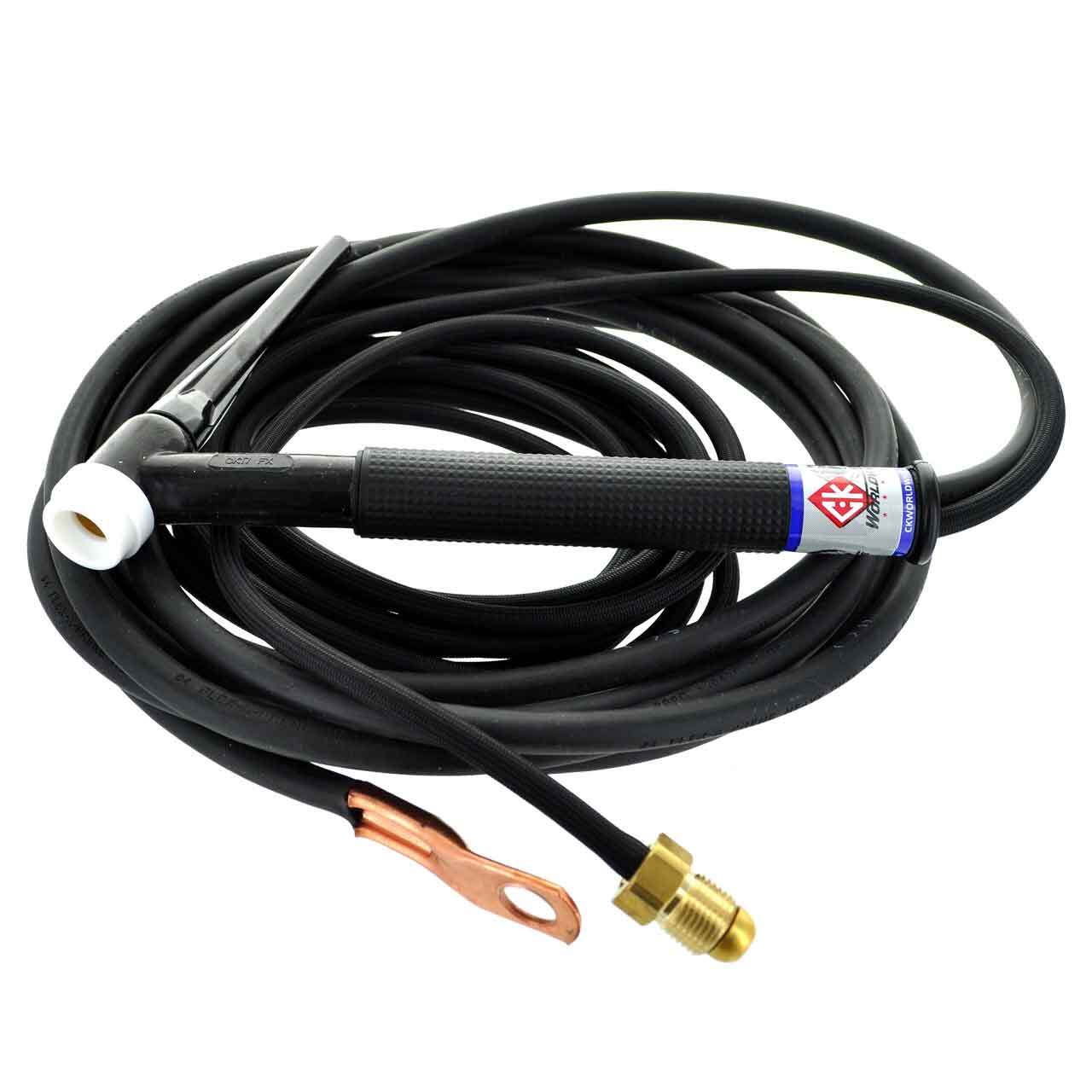 CK17 Air Cooled TIG Torch Kit Flex 150A 12.5′ 2-Pc Super-Flex CK17-12-2SF FX