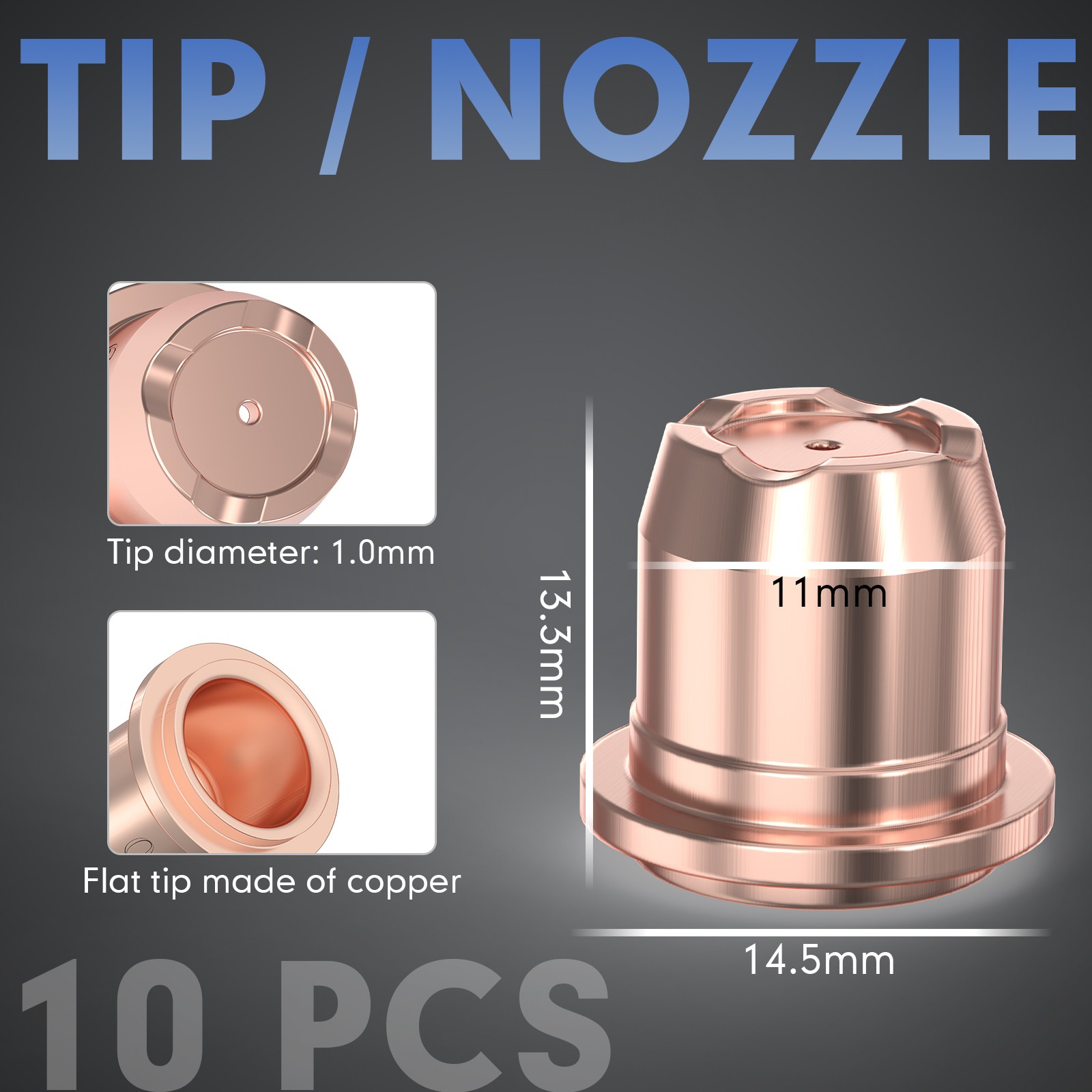 23/44pcs IPT40 Plasma Cutter Consumables for YESWELDER CUT-55DS/65DS