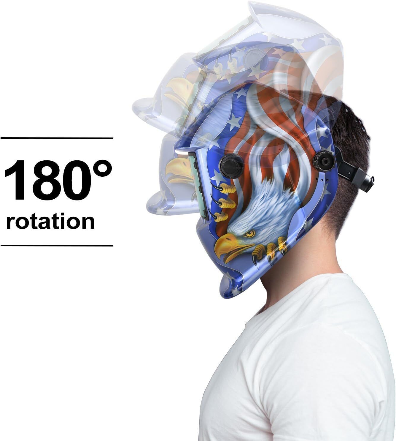 Solar Powered Welding Helmet Pro Auto Darkening Hood Mig Tig Arc Welder Mask US