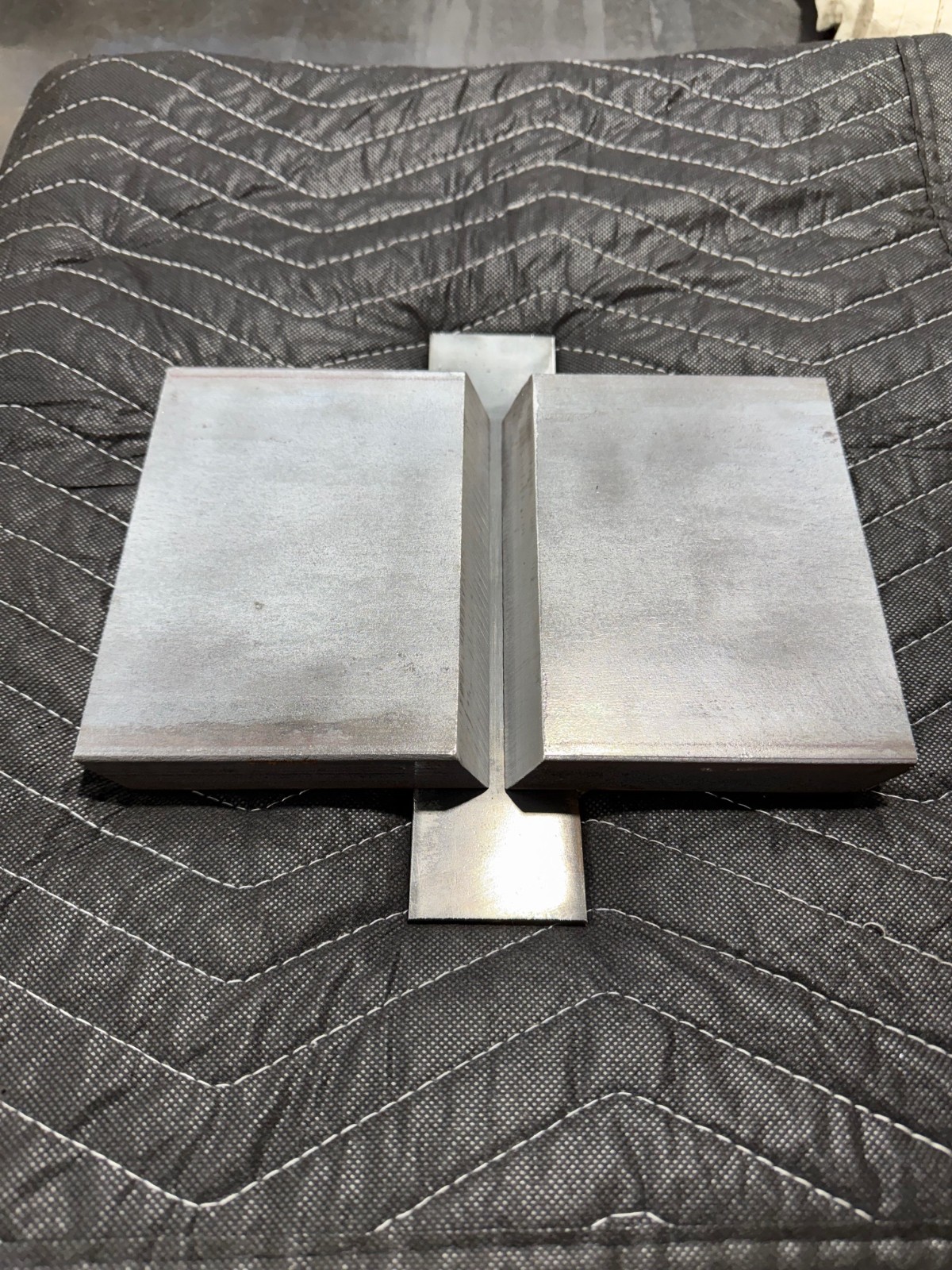 1″ Unlimited Thickness Weld Test Plate Couponss – AWS D1.1 w/ 2″ Back Strip-Asmb