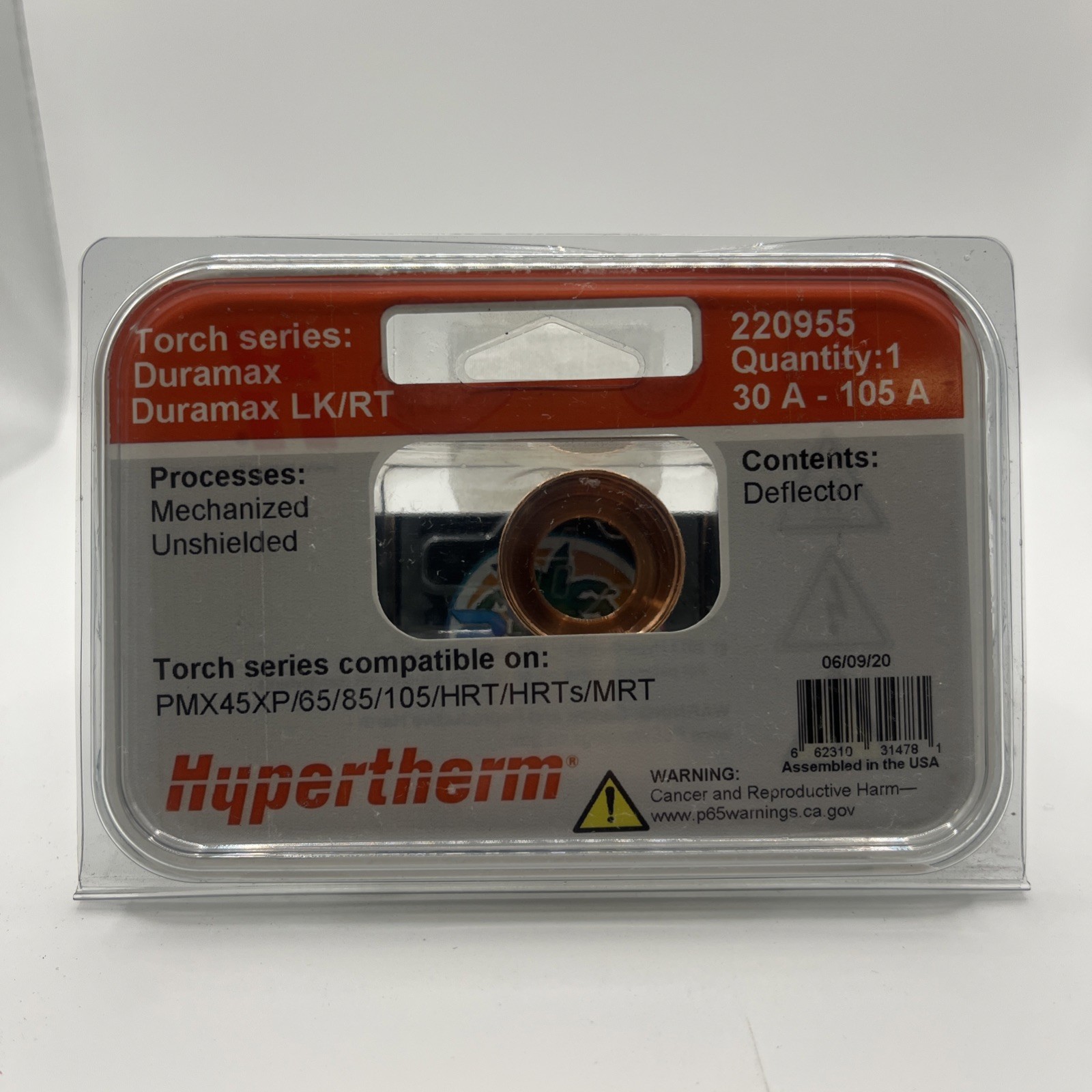 Hypertherm 220955 Deflector for 65/85/105 A