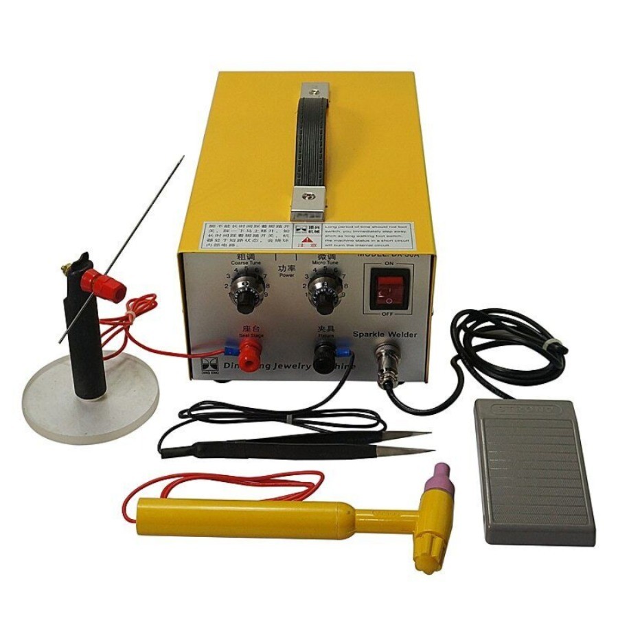 NEW Handheld Spot Welder Jewelry Gold Silver Collision Welding Machine DX-30A