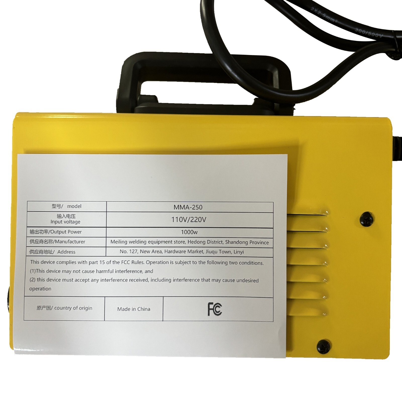 110V Portable ARC MMA-250 Stick Welder Mini Welding Machine DC Electric Welder