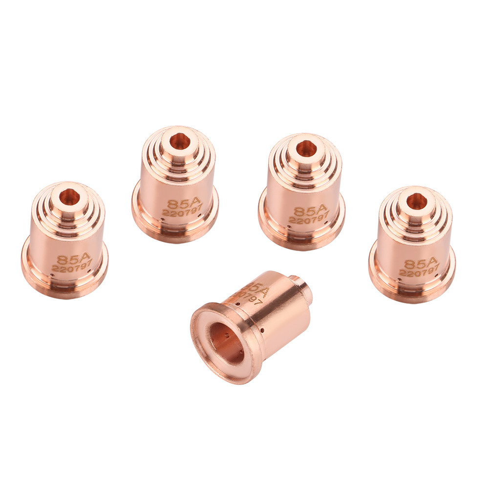 5Pcs 85A Plasma Cutter Nozzle Tips 220797 Fit For MAX85 Plasma Cutting Torch