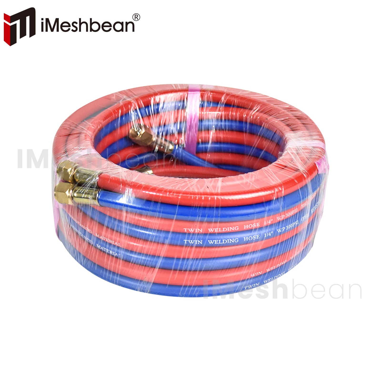 100 FT Oxygen Acetylene Hose 1/4 Inch Twin Welding Hose Cutting Torch Hoses New