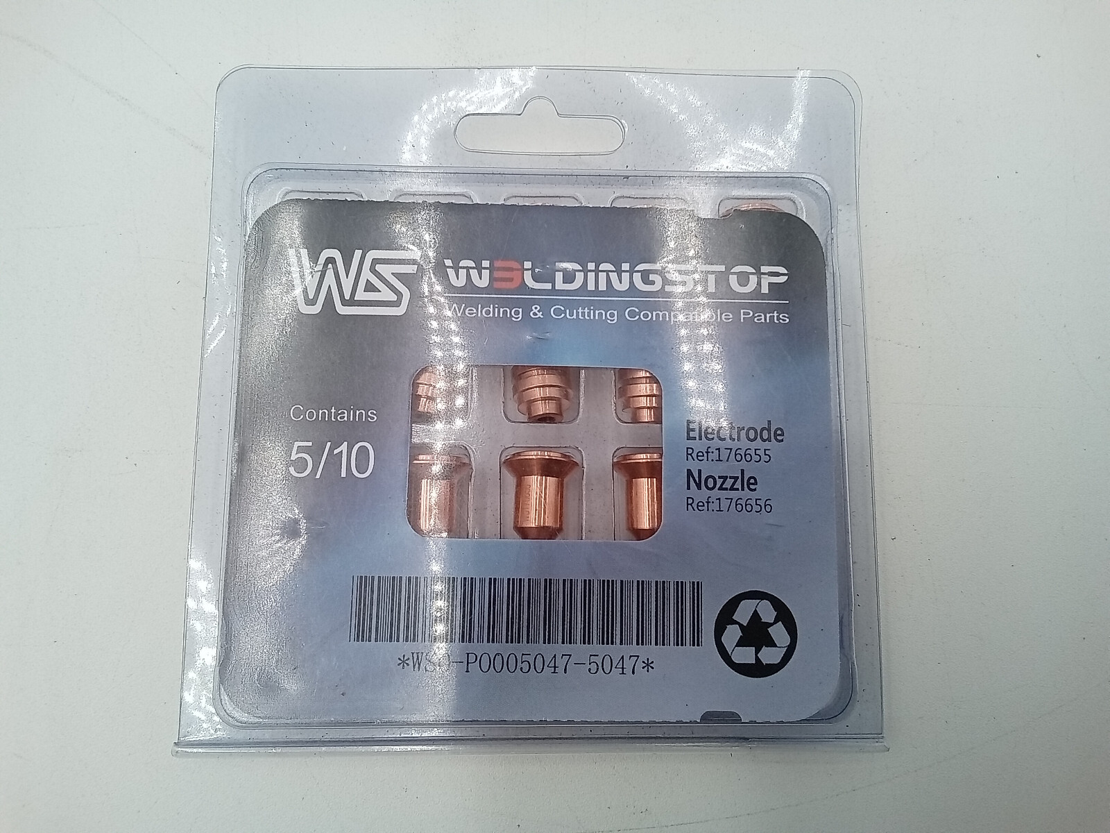 WeldingStop Electrode & Nozzle Kit for Miller Spectrum ICE-25C/27C 10 Count Each