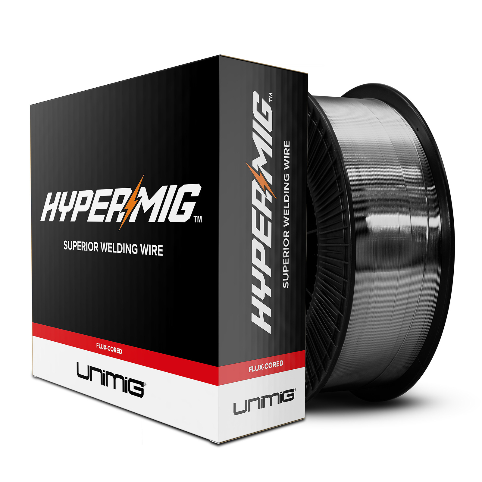 UNIMIG E71T-11 Gasless Mig Wire Flux Cored Welding Mild Steel 5kg 0.8mm .9mm 1.2